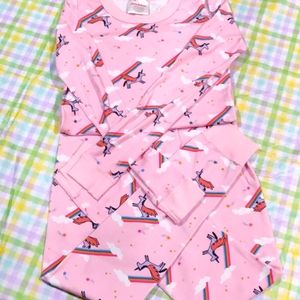 Hanna Andersson Unicorn Long John pajamas